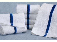 20" x 40" Martex Pool Towel, 1" Blue Center Stripe